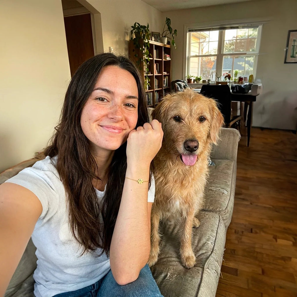 Bracciale con zampa personalizzato in acciaio inossidabile unisex modello Tinou — foto 3